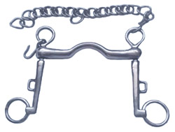 weymouth curb bit and curb chain